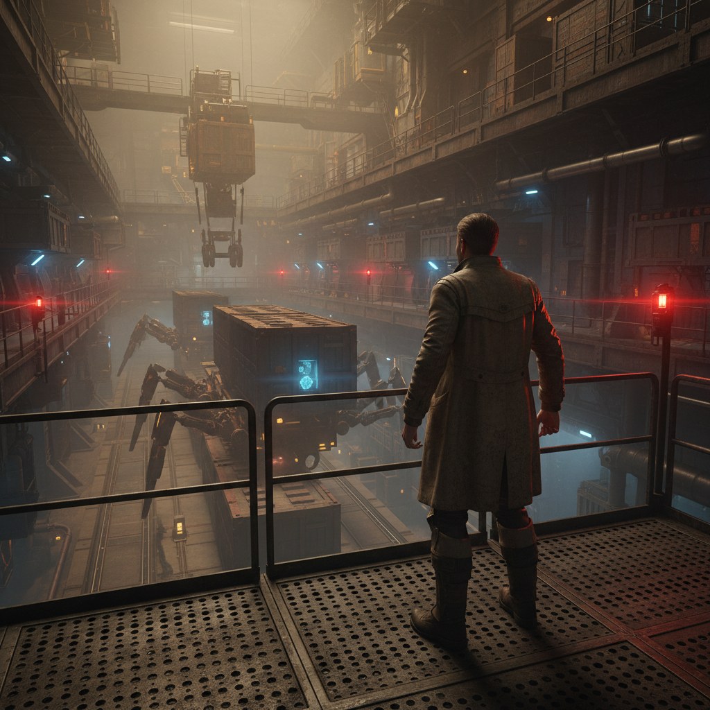 The auditor on the catwalk